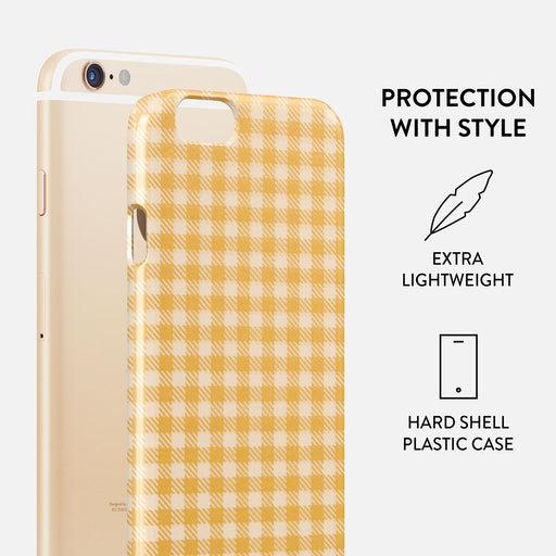 Tuscan Sun - Yellow Plaid iPhone 6 / 6S Case 2