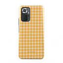 Tuscan Sun - Yellow Plaid Xiaomi Redmi Note 10 Pro Case 1