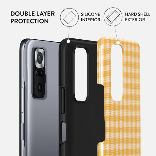 Tuscan Sun - Yellow Plaid Xiaomi Redmi Note 10 Pro Case 2