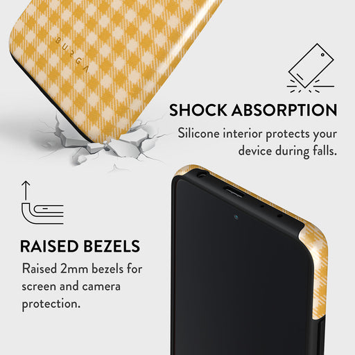 Tuscan Sun - Yellow Plaid Xiaomi Redmi Note 10 Pro Case 4