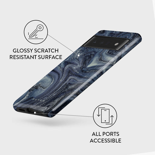 Navy Trench - Blue Google Pixel 6 Pro Case 3
