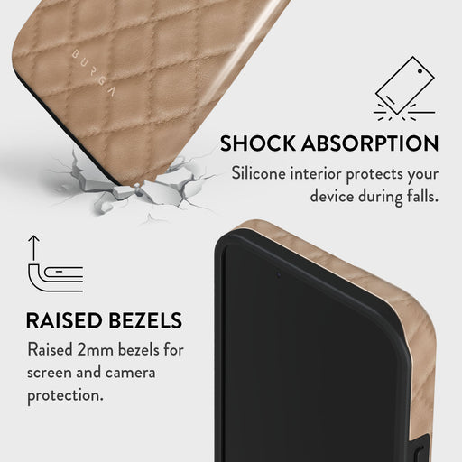 Simply Cream - Quilted iPhone 14 Plus Case 8