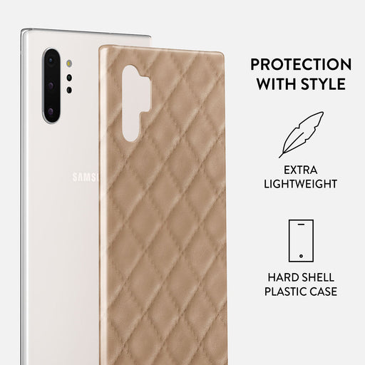Simply Cream - Quilted Samsung Galaxy Note 10 Plus Case 2