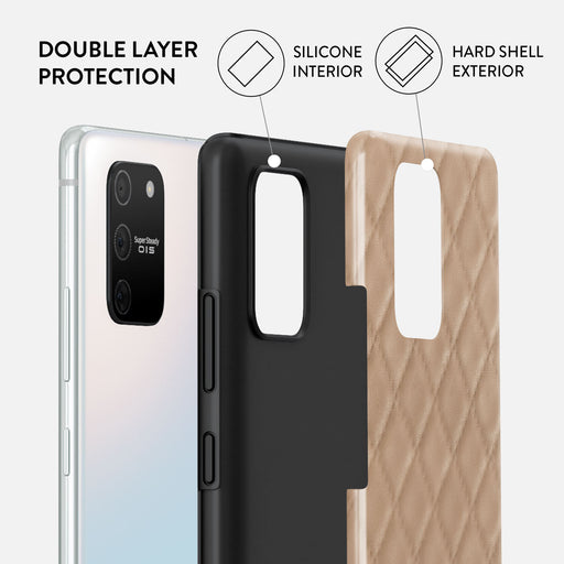 Simply Cream - Quilted Samsung Galaxy S10 Lite Case 6