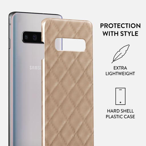 Simply Cream - Quilted Samsung Galaxy S10 Plus Case 2