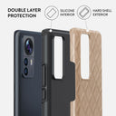 Simply Cream - Quilted Xiaomi 12 Pro Case 2
