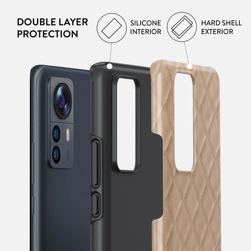 Simply Cream - Quilted Xiaomi 12 Pro Case 2