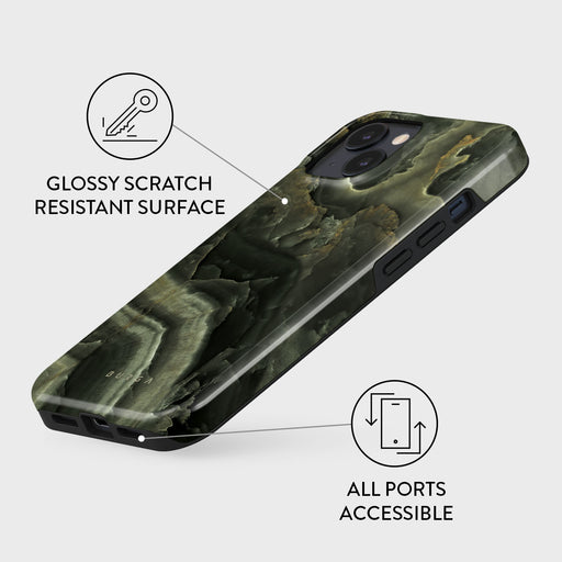 Misty Forest - Green Marble iPhone 13 Mini Case 7