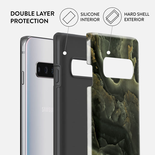Misty Forest - Green Marble Samsung Galaxy S10 4G Case 6