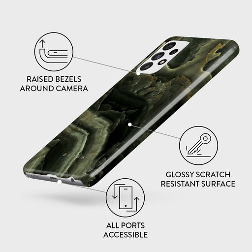 Misty Forest - Green Marble Samsung Galaxy A72 4G / 5G Case 3
