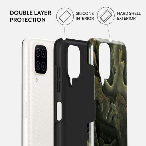 Misty Forest - Green Marble Samsung Galaxy A12 4G Case 6