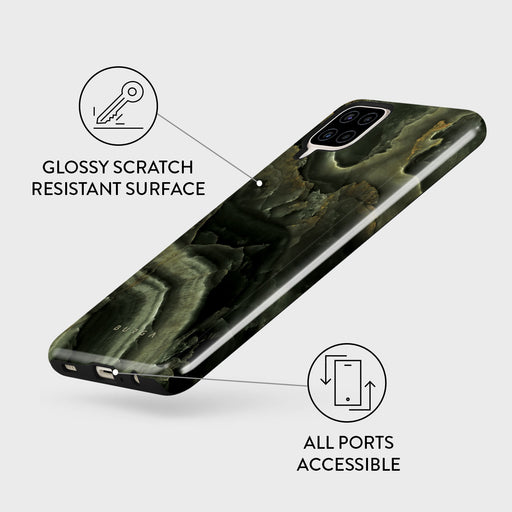 Misty Forest - Green Marble Samsung Galaxy A12 4G Case 7
