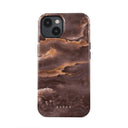 Fire Wood - Brown Marble iPhone 13 Mini Case