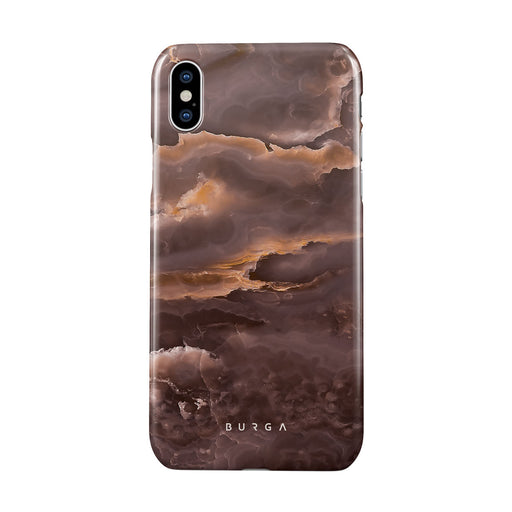 Fire Wood - Brown Marble iPhone XS Max Case 1