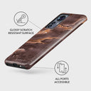 Fire Wood - Brown Marble Xiaomi 12 Pro Case 3