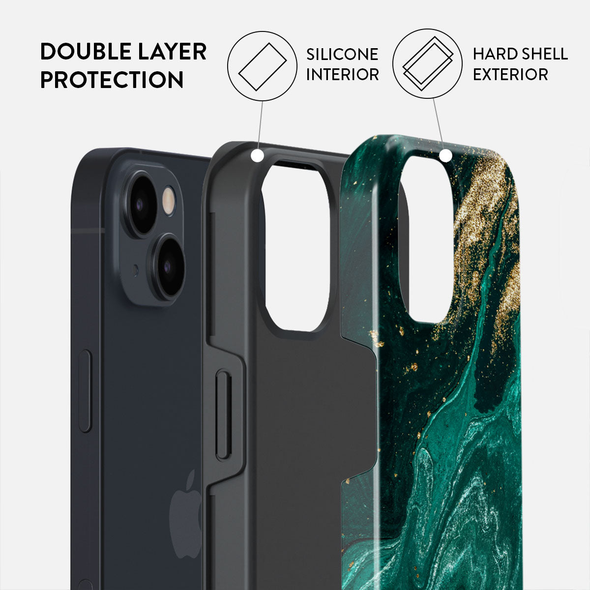 Emerald Pool - Elegant iPhone 13 Mini Case | BURGA