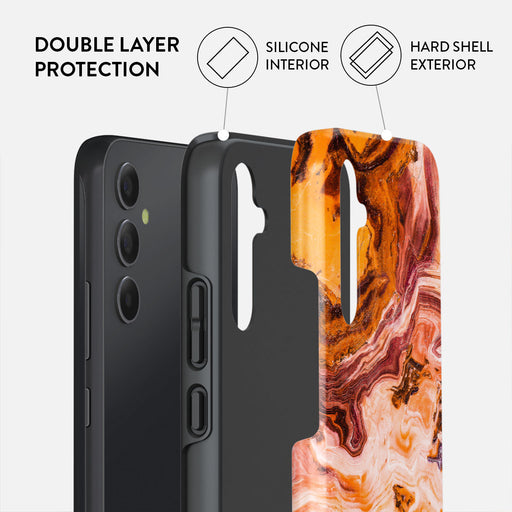 Pumpkin Spice - Orange Samsung Galaxy A34 Case 2