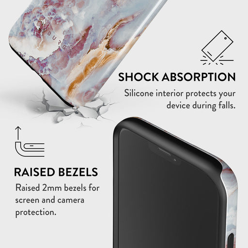 Frozen Leaves - Cute Marble iPhone 12 Pro Case 8