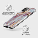Frozen Leaves - Cute Marble iPhone 12 Pro Case 7