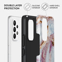 Frozen Leaves - Cute Marble Samsung Galaxy A33 Case 2