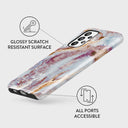 Frozen Leaves - Cute Marble Samsung Galaxy A33 Case 3