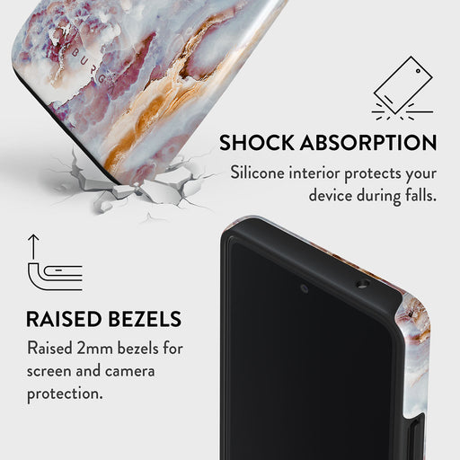Frozen Leaves - Cute Marble Samsung Galaxy A33 Case 4
