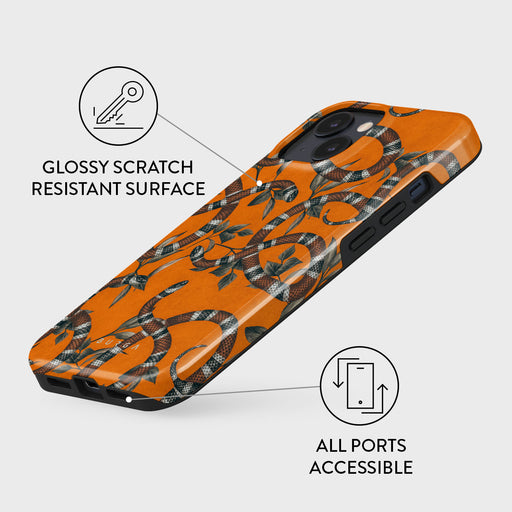 Bitter Apricot - Snake iPhone 14 Case 7