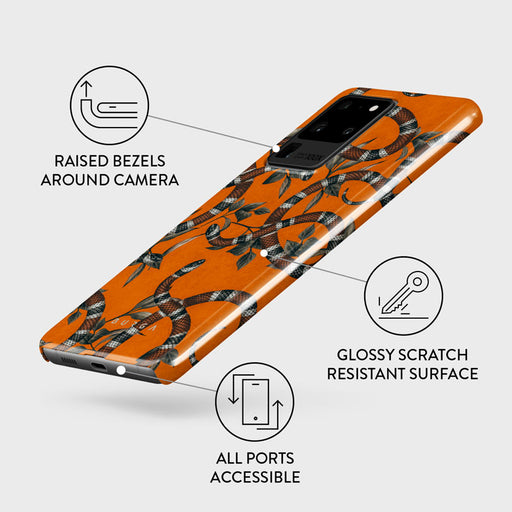 Bitter Apricot - Snake Samsung Galaxy S20 Ultra 4G / 5G Case 3