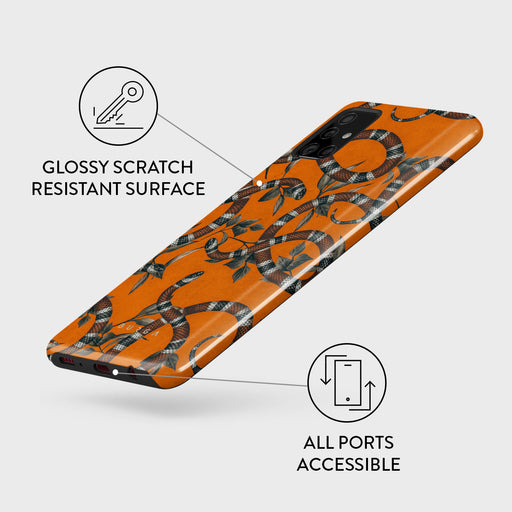 Bitter Apricot - Snake Samsung Galaxy A51 4G Case 7