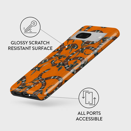 Bitter Apricot - Snake Google Pixel 7a Case 3