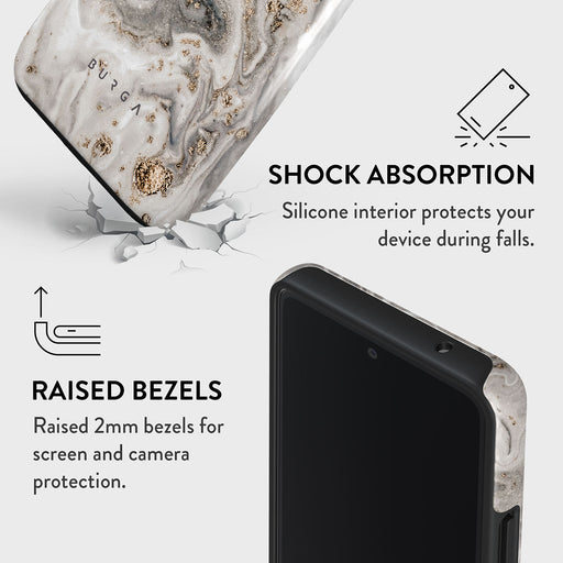 Snowstorm - Grey Marble Samsung Galaxy A53 Case 4
