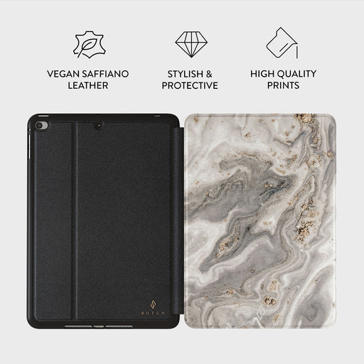 Snowstorm - Grey Marble iPad Mini 7.9 (5th Gen) Case 3