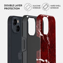 Iconic Red Ruby - Marble iPhone 13 Mini Case 6