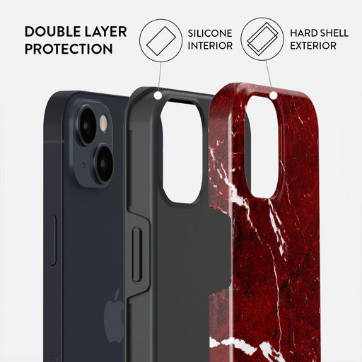 Iconic Red Ruby - Marble iPhone 13 Mini Case 6