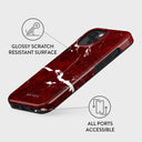 Iconic Red Ruby - Marble iPhone 13 Mini Case 7