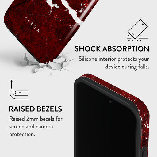 Iconic Red Ruby - Marble iPhone 14 Pro Max Case 8