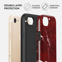 Iconic Red Ruby - Marble iPhone 7 / iPhone 8 Case 6