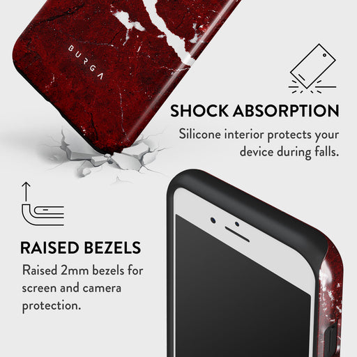 Iconic Red Ruby - Marble iPhone 7 / iPhone 8 Case 8