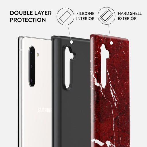 Iconic Red Ruby - Marble Samsung Galaxy Note 10 Case 6