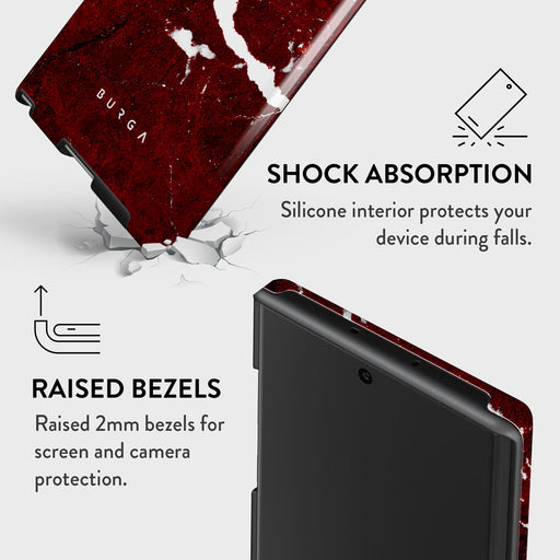 Iconic Red Ruby - Marble Samsung Galaxy Note 10 Case 8