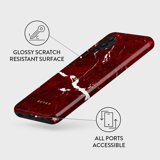 Iconic Red Ruby - Marble Samsung Galaxy A32 5G Case 3