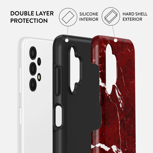 Iconic Red Ruby - Marble Samsung Galaxy A13 4G Case 2
