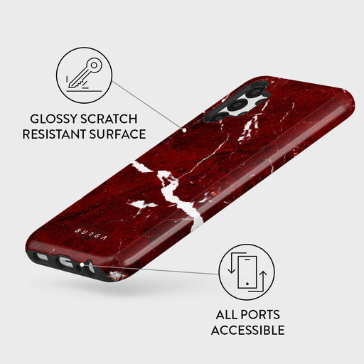 Iconic Red Ruby - Marble Samsung Galaxy A13 4G Case 3