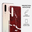 Iconic Red Ruby - Marble Huawei P30 Case 2