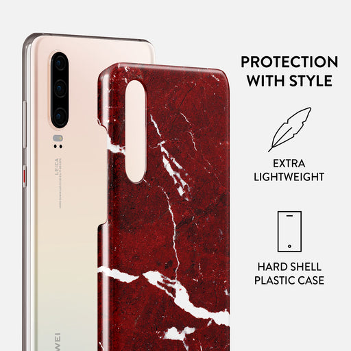 Iconic Red Ruby - Marble Huawei P30 Case 2