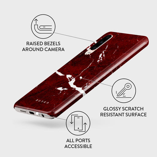 Iconic Red Ruby - Marble Huawei P30 Case 3