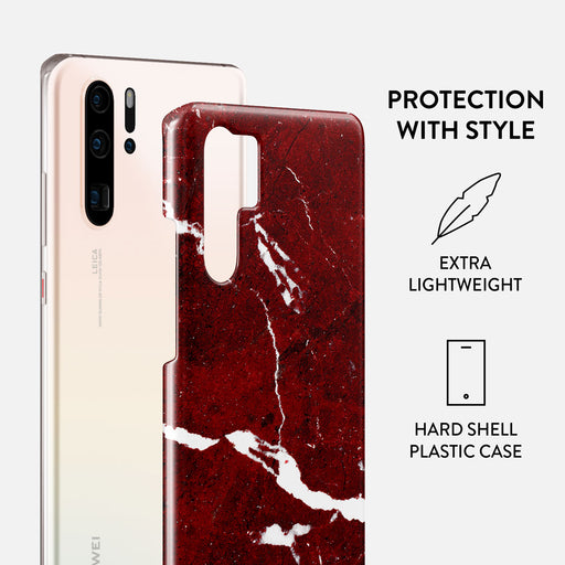 Iconic Red Ruby - Marble Huawei P30 Pro Case 2
