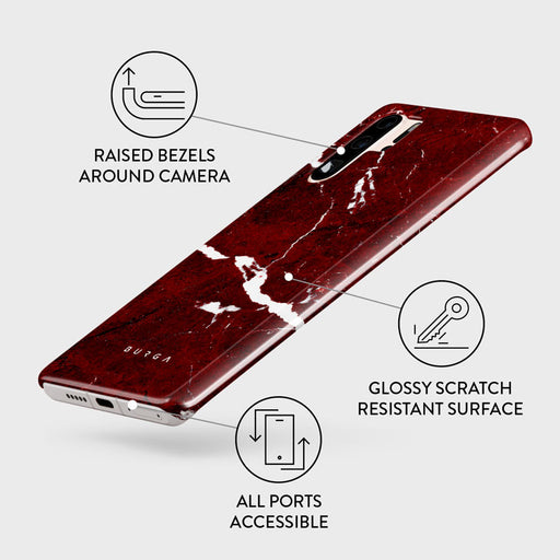 Iconic Red Ruby - Marble Huawei P30 Pro Case 3