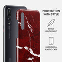 Iconic Red Ruby - Marble Huawei P20 Case 2