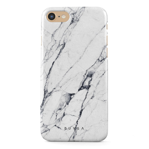 Satin White - Marble iPhone SE (2022) Case 1
